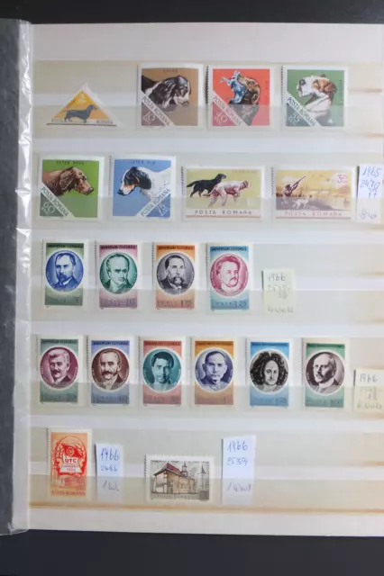 Romania 20 Marken von 1965/66    5 mal Komplette Sätze  Postfrisch !