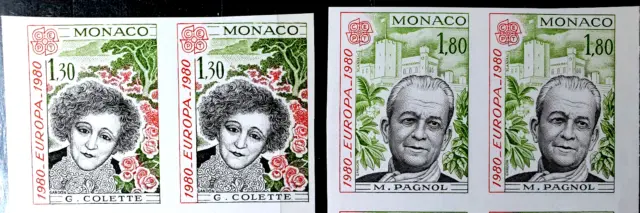 Monaco 1980 imperf - Europa - MNH - Full Pairs Set - YT €140.00