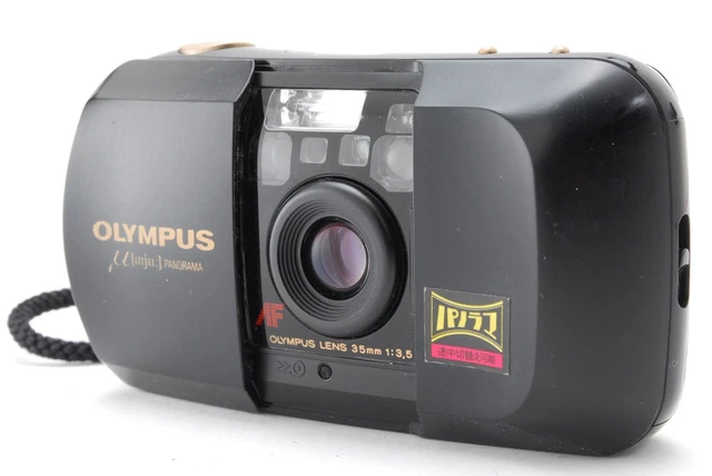 NEAR MINT] OLYMPUS μ mju Panorama 35mm f/3.5 Point & Shoot Film