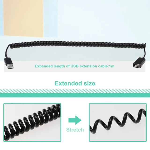 Prolunga Cavo Usb C Prolunga USB-C Montaggio A Pannello - Cavo Maschio- Femmina 1 Metro O 0.5m, Colore Nero Cavo USB Maschio Femmina 1M