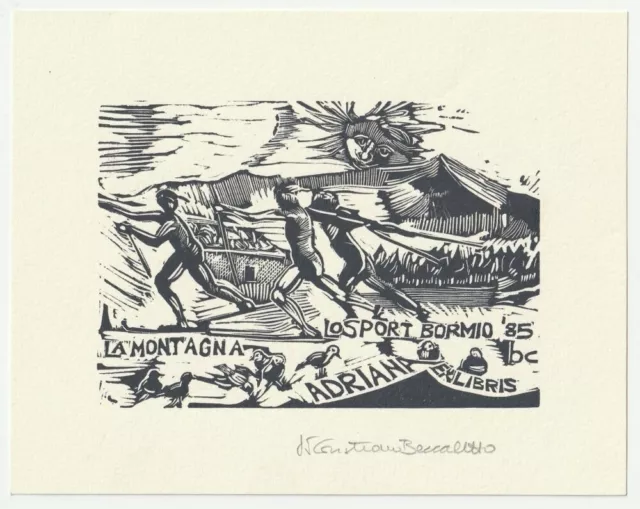 CRISTIANO BECCALETTO: Exlibris für Adriana