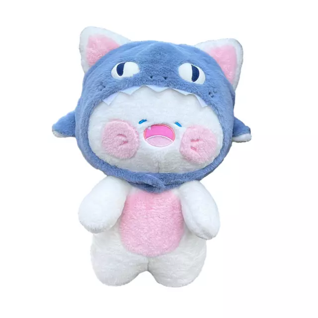 Jouet en peluche chat requin mignon, oreiller requin chat en peluche pour