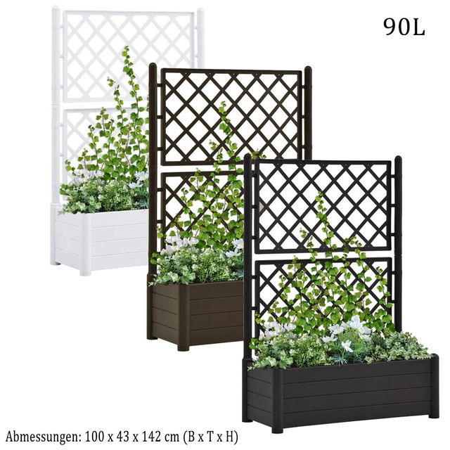 BLUMENTOPF/PFLANZKÜBEL MIT SPALIER/BLUMENKASTEN/BLUMENKÜBEL Rankhilfe