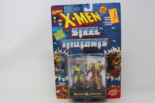 1994 Toybiz Marvel X-Men Steel Mutants Wolverine Vs Sabertooth Moc 2