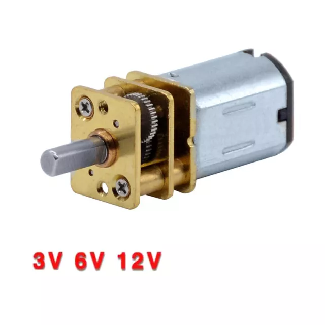 1pcs N20 DC 3V/6V/12V MINI GA12-N20 Metal Gear w/ Gearwheel Motor 15-1000RPM,DIY