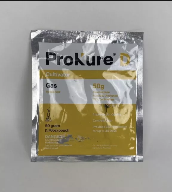 Prokure D 50g Cultivator Gas Deodorizer Slow Release Humidity-Activated