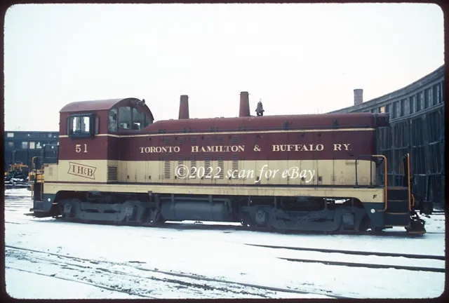 TH&B Toronto Hamilton & Buffalo NW2 #51 Roundhouse Snow Original Kodachrome
