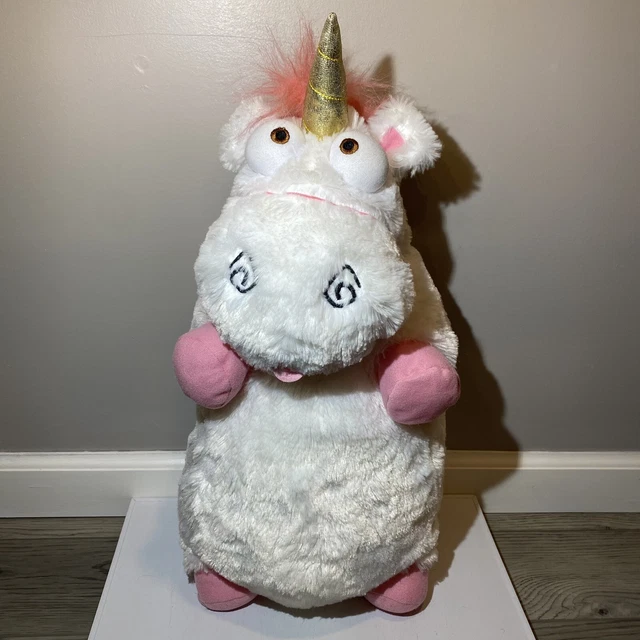 Universal Studios Despicable Me It’s So Fluffy White Pink Unicorn Pillow Plush