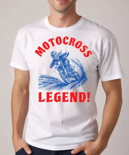 MOTOCROSS T-SHIRT MEN'S Motor Cycle Trails Speed Biker Moto Cross ...