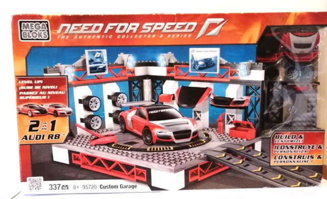 MEGA BLOKS SÉRIE NEED for SPEED - Custom Garage AUDI R8 s Neuf EUR 44
