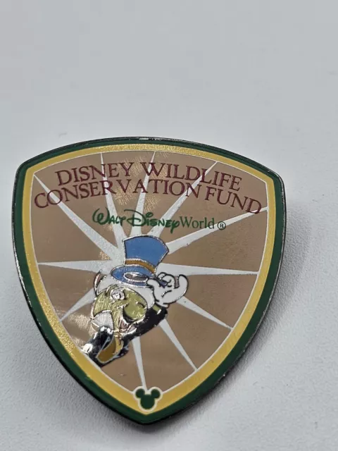 Disney  Official Trading Pin Wildlife Conservation Fund 2093 w/ Jiminy Cricket