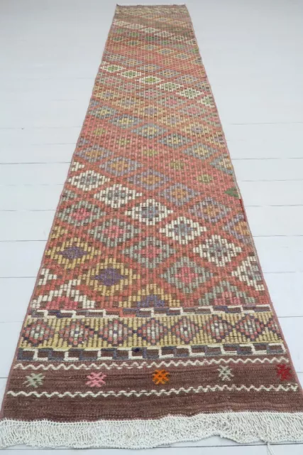 Anatolia Kilim Runner Rug, Carpet Runner, Hallway Rug Long Corridor Rug 24"X126"