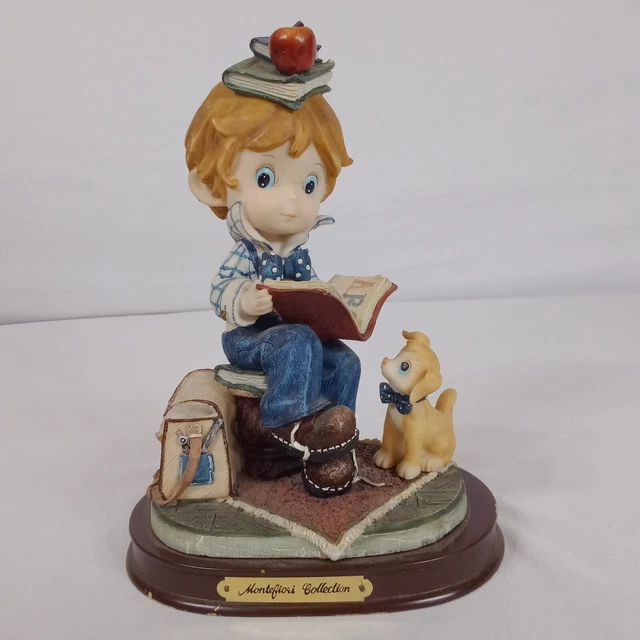 Montefiori Collection School Boy With Dog Reading