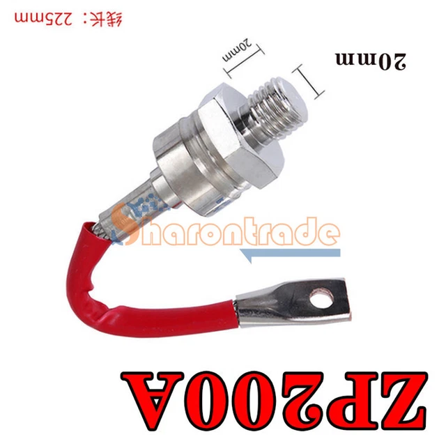 1600V ZP200A SPIRAL Type Power Stud Rectifying Rectifier Diode Thread