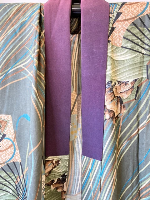 Vintage Japanese juban kimono - Antique Mens Juban 5