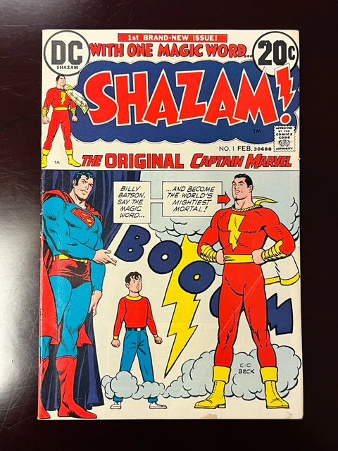 Shazam #1 Feb 1973 - 1st App & Origin Capt Marvel since Golden Age Superman DC C