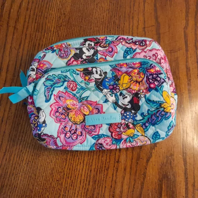 Vera Bradley Mickey’s Colorful Garden Medium Cosmetic Bag