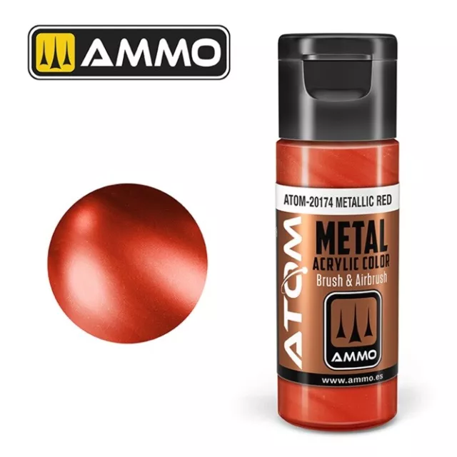 Ammo MIG ATOM-20174 - ATOM METALLIC Red - Neu