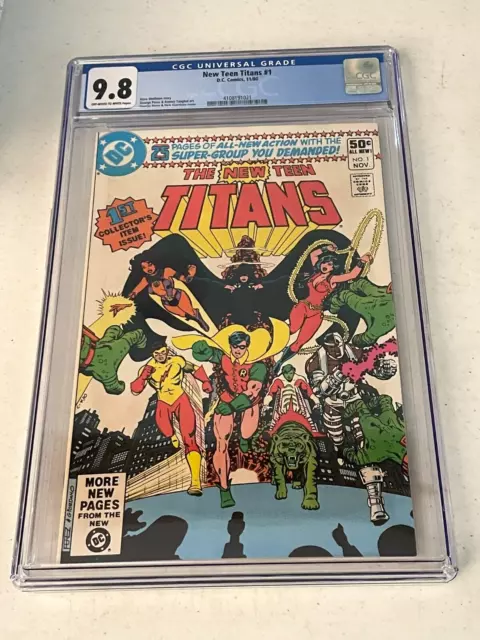 New Teen Titans #1 (1980, DC) CGC 9.8 / George Perez / Comic Book / THE BEST !!