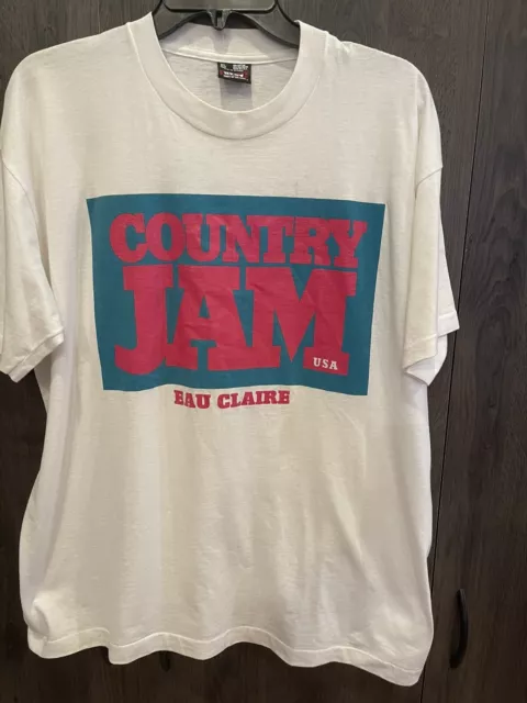 Vintage 1995 Country Jam USA Eau Claire, Wisconsin Black  Tshirt Dolly Parton XL 3