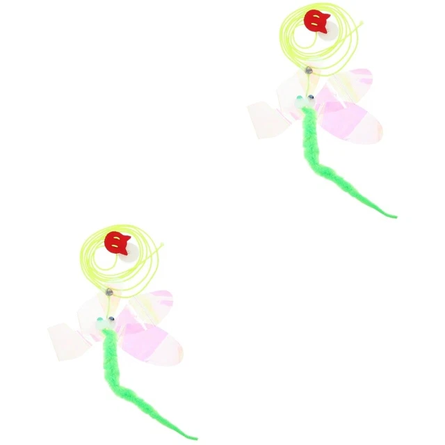 2 piezas Retractable Cat Plaything Interesante juguete para gatitos Suspending