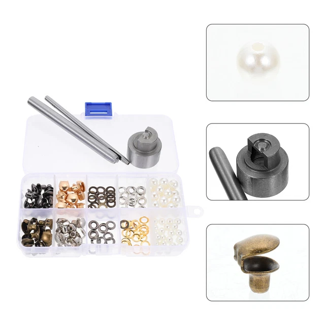 20 Sets Boot Lace Hooks Fitting With Rivets 18mm X 16mm For Repair Climbing Hike Camp Leather