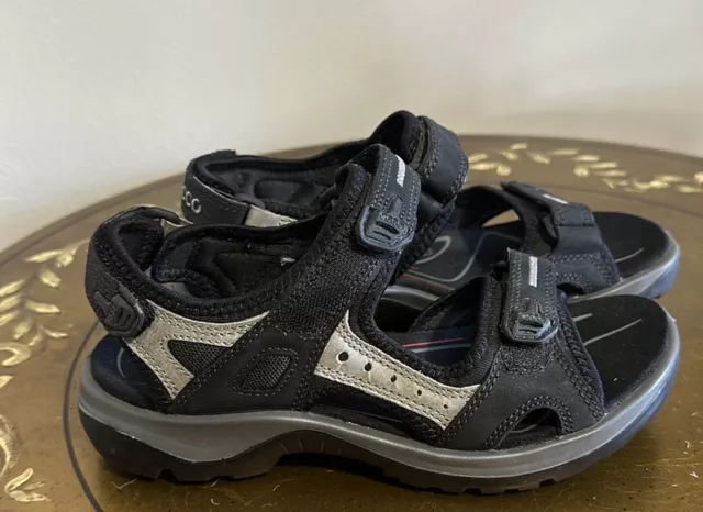 Ecco Receptor Yucatan Women's Black Off-road Hiking Sandals Size 36 US 5.5