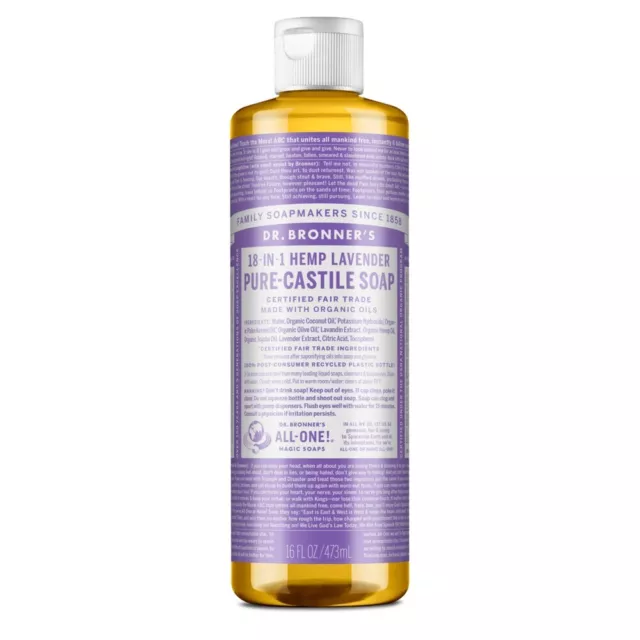 Dr Bronner's Liquid Soap 473ml - Lavender