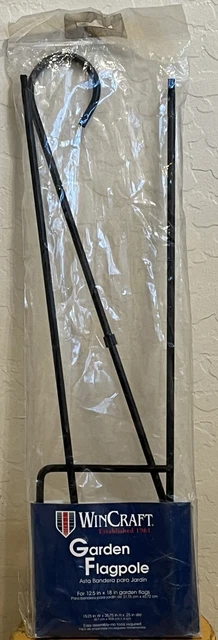 Wincraft Garden Yard Flag Pole Holder Stand Easy Assembly For 12.5”x18" Flags