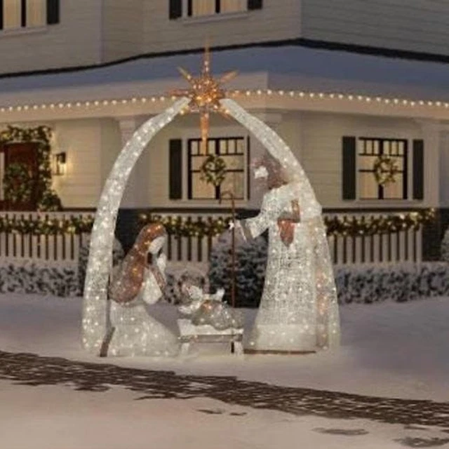 OUTDOOR NATIVITY SCENES Lighted Christmas Decoration Jesus Baby