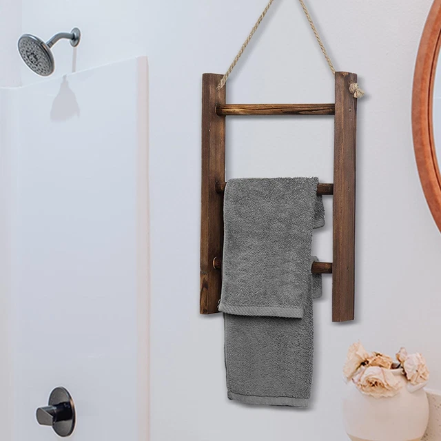 Porte-serviettes Autonome Pour Sol De Salle De Bain, 3 Niveaux Sur Pied