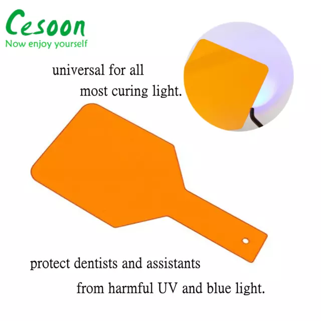 Dental Curing Light Shield Plate Shade Board Hand-held Hood Eye-Protective