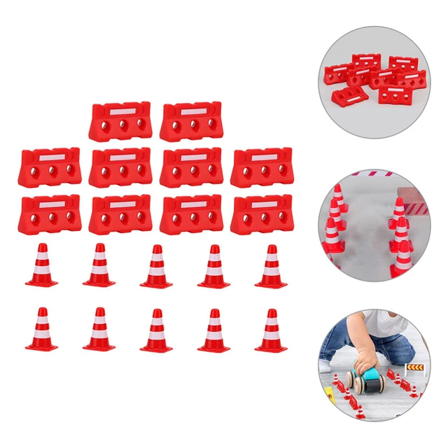 20 Coni Traffico Scala HO 1:87 - Stampa 3D Arancioni - Spencer-3D