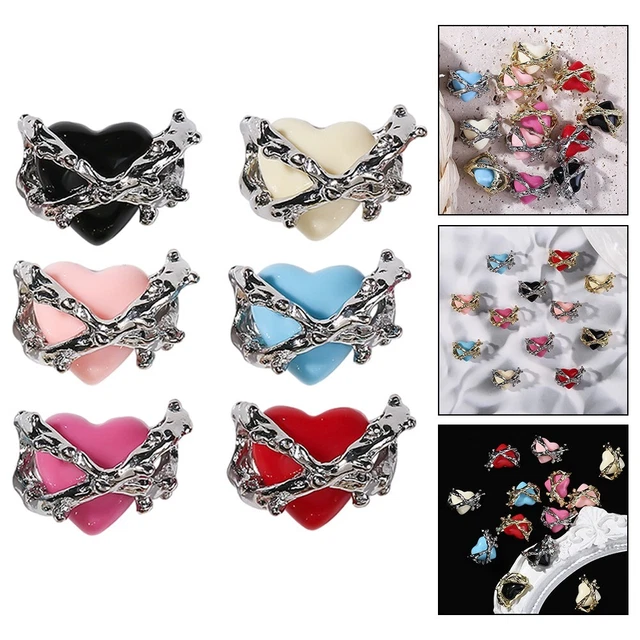 Bezaubernde Kristallliebe Diamant Nagelverzierungen für atemberaubende Looks