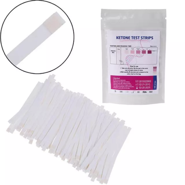 100 strips/bag urine ketone test strips keto acid ketone US Q5T5