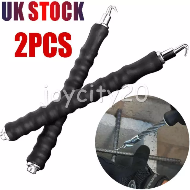 2PCS Spiral Wire Tie Twisting Twister Puller Rebar Tier Bag Sealing Tying Tool