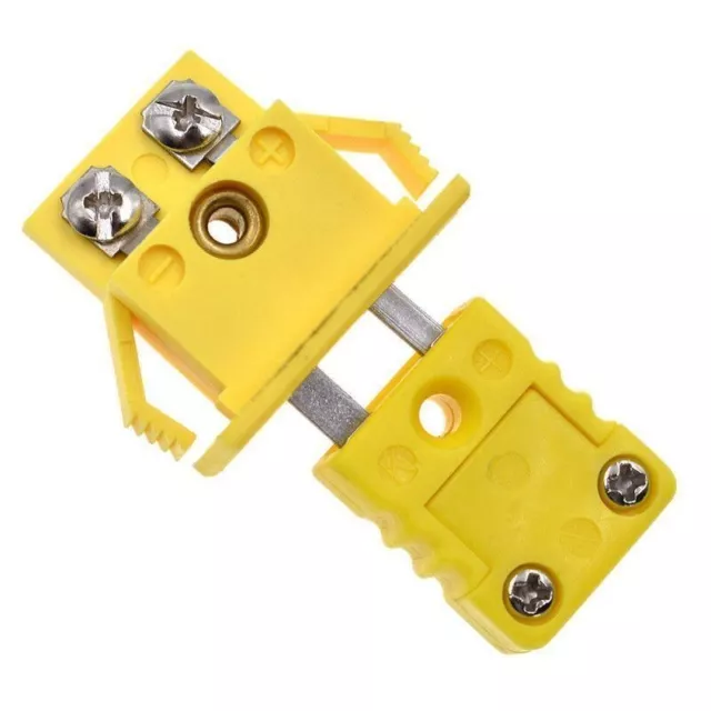 Type K Thermocouple Mini Connector Plug And Panel Mount Socket Flat Pin