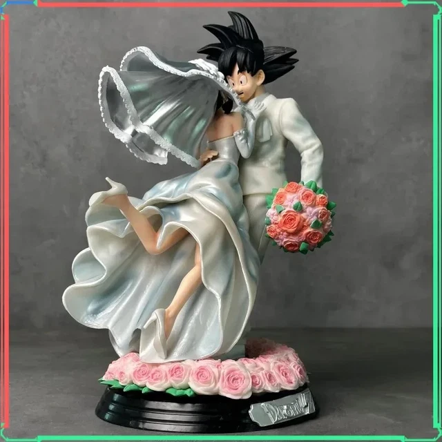 FC Dragon Ball Goku ChiChi Wedding Figurine 1/4 Resin Statue Collectible Anime