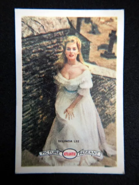 ✺Rare✺ 1958 ATLANTIC FILM STARS Card BELINDA LEE Australia Issue