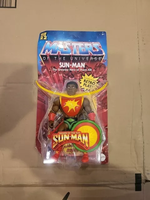 Masters of the Universe MOTU Origins Sun Man Figure NEW Mattel Figure Read Hero