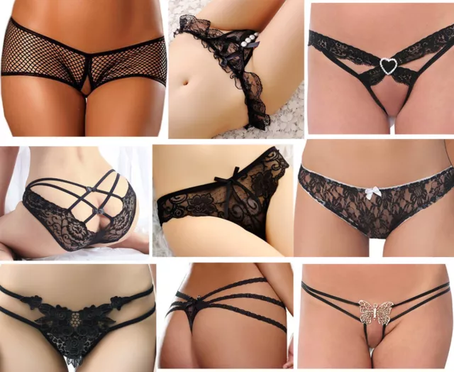 Womens Girls Sexy Lace Underwear Briefs Panties G-string Lingerie Thongs US FAST