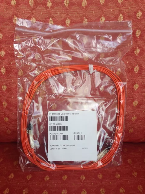 Fibre Optic Patch Cable 5m LC LC Duplex MM 50/125 Orange
