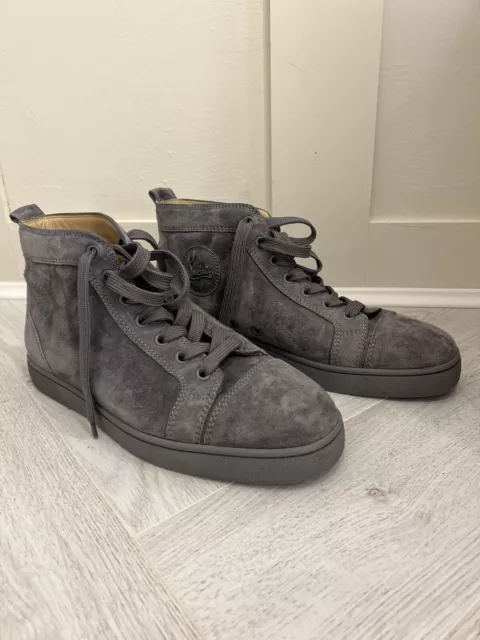Mens louboutin trainers clearance grey