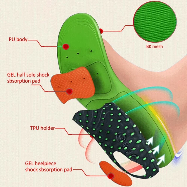Insertos de zapatos duraderos plantillas deportivas RB Spur Terciopelo 36-41 EVA + gel elástico