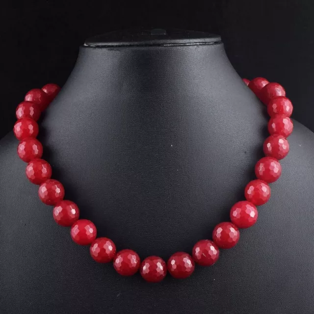 Most Outstanding Ruby 645.Cts Beaded Round Shade Necklace Jewelry VK 10  E551