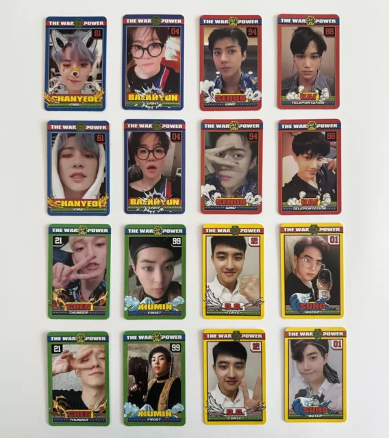 EXO The War The Power Of Music 4th Repackage Official Photocard Photo Card