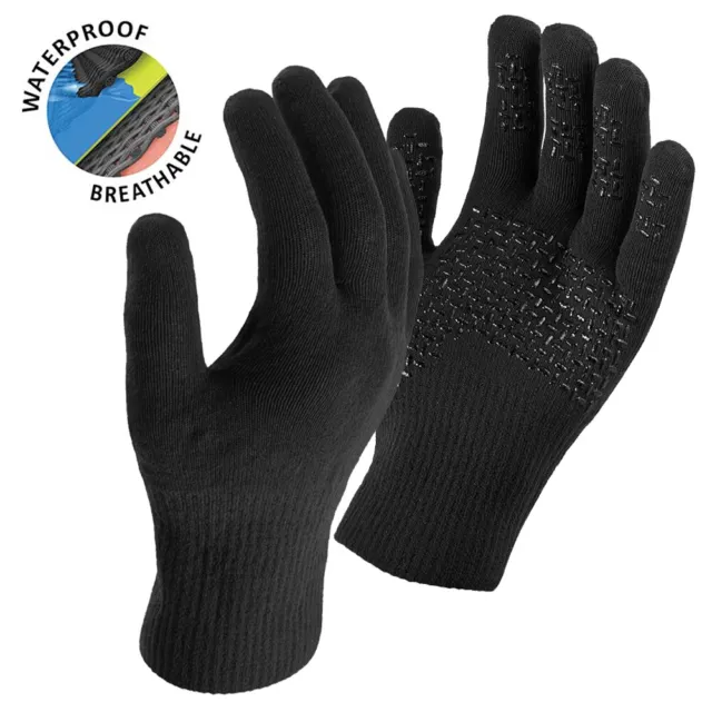 Sealskinz Ultra Grip Gloves - Fully Waterproof, Windproof & Breathable - Black
