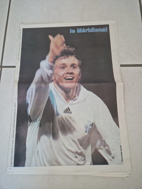AO Balustres Marseille grand fanion vintage football OM