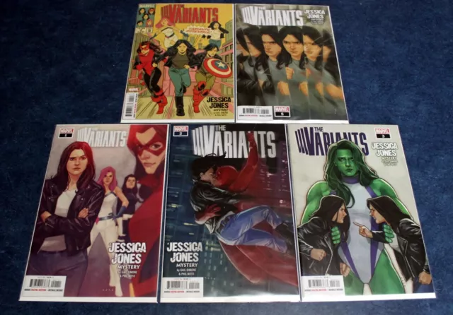JESSICA JONES VARIANT #1 2 3 4 5 1st print set MARVEL 2022 Gail Simone Phil Noto