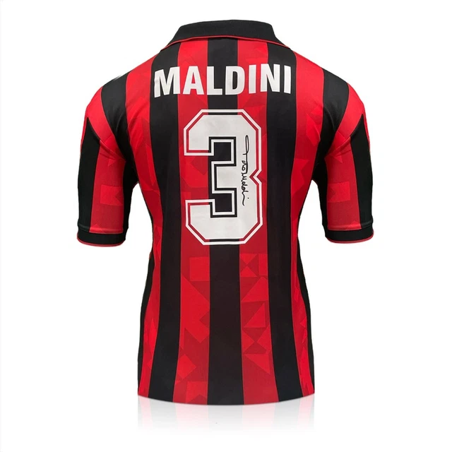 Maillot AC Milan Domicile 1994 Signé Paolo Maldini - Certifié